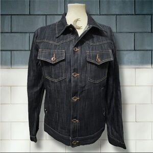 NWOT Victorious 22 V22LA Outlaw Selvedge Classic Slim Fit Denim Jacket Small